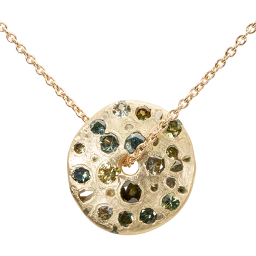 Green Spinner Necklace - 11549